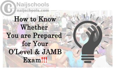 How to Know Whether You are Prepared for Your WAEC/JAMB/NECO/GCE Exam | CHECK NOW