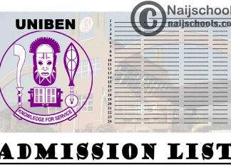 University of Benin (UNIBEN) Admission List for 2020/2021 Academic Session | CHECK NOW
