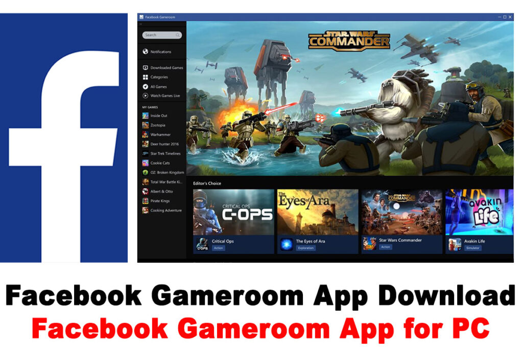 facebook gameroom free download for windows 10