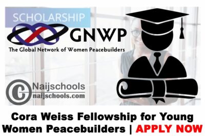 Cora Weiss Fellowship for Young Women Peacebuilders 2020 | APPLY NOW
