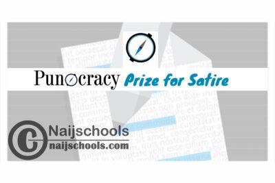 Punocracy Prize for Satire 2020 (N200,000 in Cash for Articles and Visual Arts) | APPLY NOW