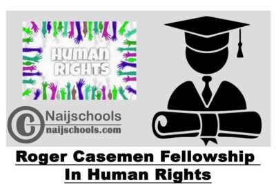 Roger Casemen Fellowship In Human Rights 2021/2022 for Masters Study in Ireland | APPLY NOW