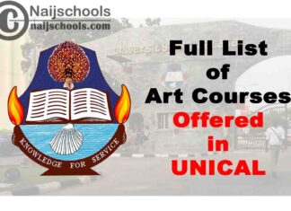 Art Courses Offered in UNICAL (University of Calabar): Full List