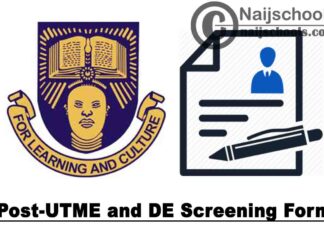 Obafemi Awolowo University (OAU) Post-UTME & Direct Entry Screening Form for 2020/2021 Academic Session | APPLY NOW