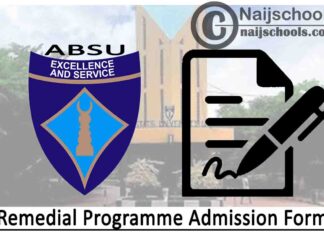 Abia State University (ABSU) Remedial Programme Admission Form for 2020/2021 Academic Session | APPLY NOW