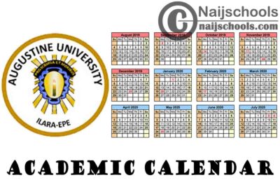 Augustine University Ilara-Epe Academic Calendar for 2020/2021 Academic Session | CHECK NOW