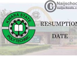 Kwara State Polytechnic (KWARAPOLY) Resumption Date for Continuation of 2019/2020 Academic Session | CHECK NOW