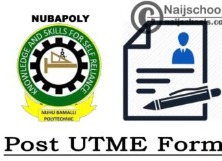 Nuhu Bamalli Polytechnic (NUBAPOLY) Post UTME Form for 2020/2021 Academic Session | APPLY NOW