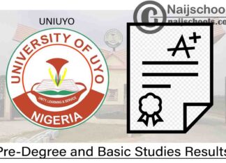 University of Uyo (UNIUYO) School of Basic Studies Online Screening Test into Pre-Degree and Basic Studies Results for 2020/2021 Academic Session | CHECK NOW
