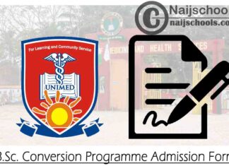 University of Medical Sciences (UNIMED) B.Sc. Conversion Programme Admission Form for 2020/2021 Academic Session | APPLY NOW