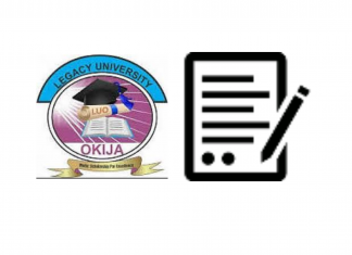 Legacy University Post-UTME Form 2024/2025 Session