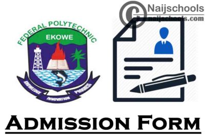 Federal Polytechnic Ekowe Centre for Continuing Education (CCE) Admission Form for 2020/2021 Academic Session (ND Regular & Weekend) | APPLY NOW