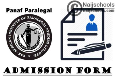 Pan African Institute of Paralegal Studies (Panaf Paralegal) Admission Form for 2020/2021 Academic Session | APPLY NOW