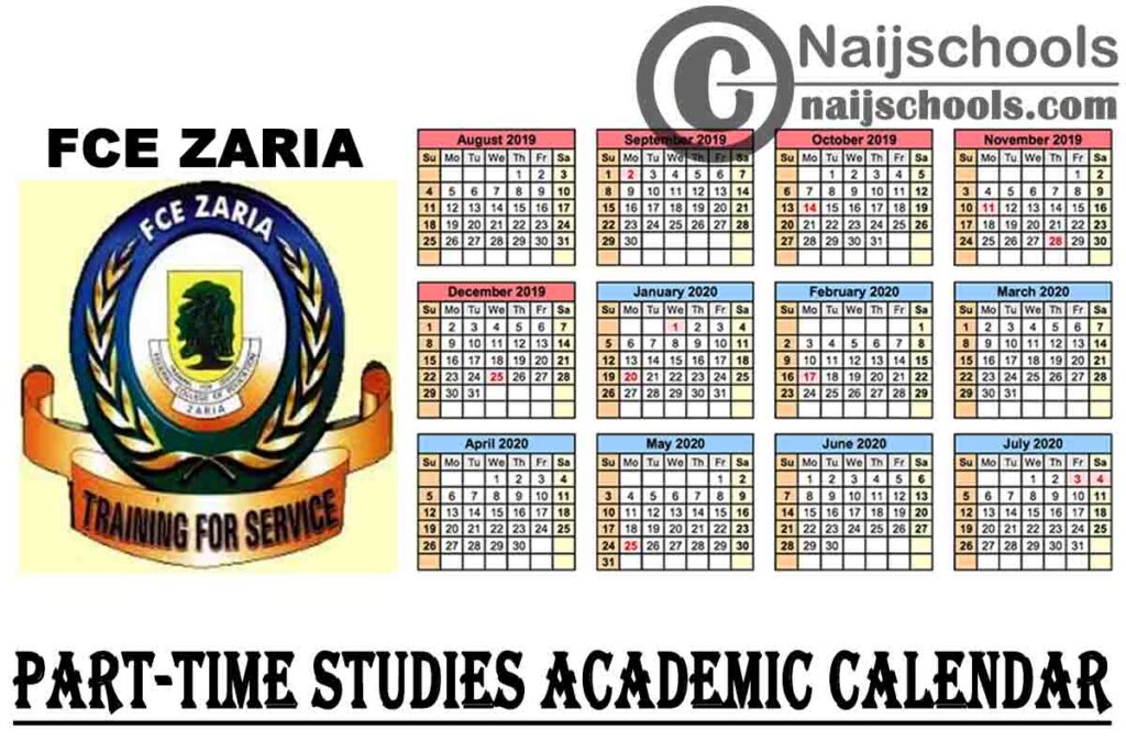Federal College of Education (FCE) Zaria PartTime Studies Revised