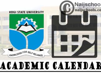 Kogi State University (KSU) Revised Academic Calendar for Second Semester 2019/2020 Academic Session | CHECK NOW