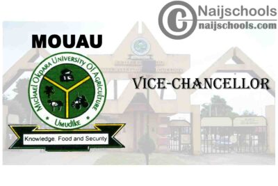 Michael Okpara University of Agriculture Umudike (MOUAU) New Vice Chancellor Assumes Office | CHECK NOW