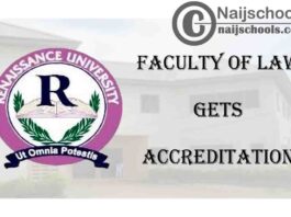 Renaissance University (RNU) Faculty of Law Gets Accreditation | CHECK NOW