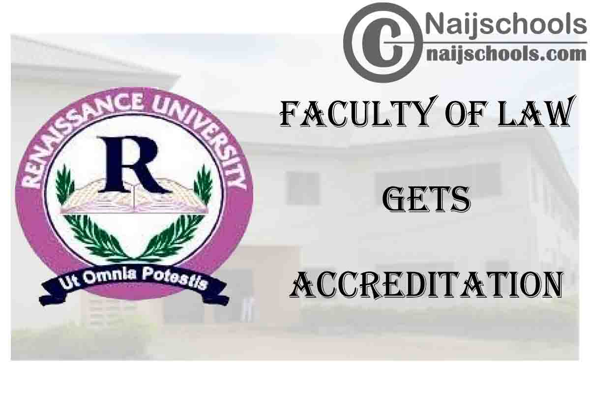 Renaissance University (RNU) Faculty of Law Gets Accreditation CHECK