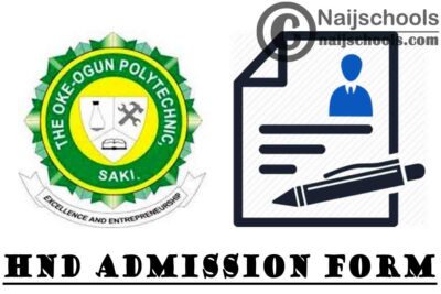 The Oke-Ogun Polytechnic Saki (TOPS) HND Admission Form for 2020/2021 Academic Session | APPLY NOW