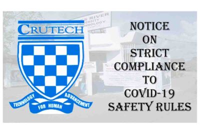 Cross River University of Technology (CRUTECH) Notice on Strict Compliance to COVID-19 Safety Rules | CHECK NOW