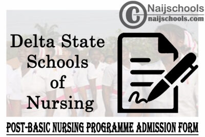 Delta State Schools of Nursing Post-Basic Nursing Programme Admission Form for 2021/2022 Academic Session | APPLY NOW