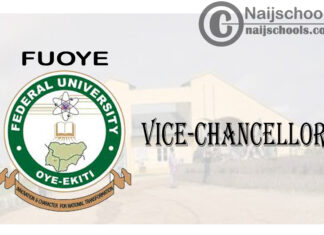 Federal University Oye-Ekiti (FUOYE) Gets a New Vice Chancellor | CHECK NOW 