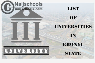 Full List of Federal, State & Private Universities in Ebonyi State Nigeria