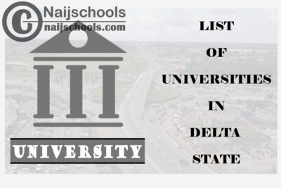 Full List of Federal, State & Private Universities in Delta State Nigeria