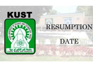 Kano University of Science and Technology (KUST) Resumption Date Notice to Staff and Students for Continuation of Academic Activities | CHECK NOW
