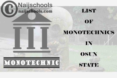 Full List of Accredited Monotechnics in Osun State Nigeria