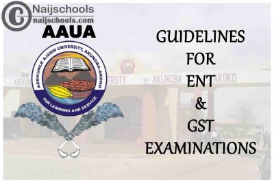 AAUA Guidelines for the Conduct of ENT & GST 2019/2020 First Semester CBT Examinations | CHECK NOW