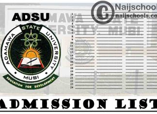 ADSU Mubi 2020/2021 Admission List is Now Out on JAMB CAPS & the School's Notice Board | CHECK NOW