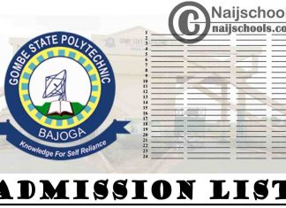 Gombe State Polytechnic Bajoga (GSPB) Admission List for 2020/2021 Academic Session | CHECK NOW