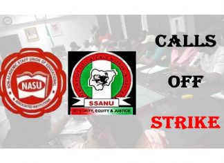 National Leadership of SSANU & NASU Calls Off/Suspends 2021 Nationwide Strike Action | CHECK NOW