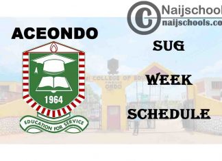 Adeyemi College of Education Ondo (ACEONDO) SUG Week Events Schedule for 2019/2020 Academic Session | CHECK NOW