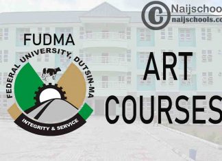 Full List of Art Courses Offered in FUDMA (Federal University, Dutsin-MA) and their Admission Requirements