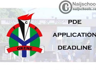 Federal College of Education (FCE) Okene Extends 2020/2021 PDE Programmes Application Deadline | CHECK NOW