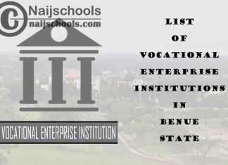 Full List of Vocational Enterprise Institutions in Benue State Nigeria