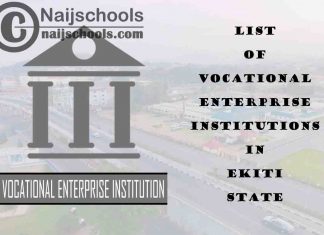 Full List of Vocational Enterprise Institutions in Ekiti State Nigeria