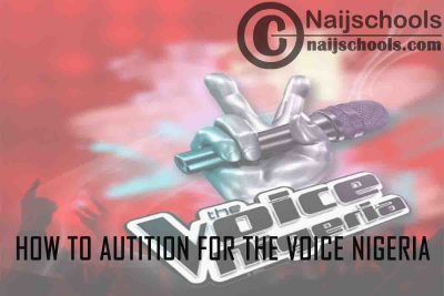 How to Apply/Register and Audition for The Voice Nigeria 2021