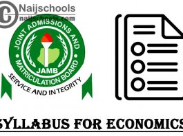 JAMB Syllabus for Economics 2023 CBT Exam