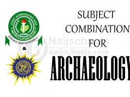 JAMB & WAEC Subject Combination for Archaeology