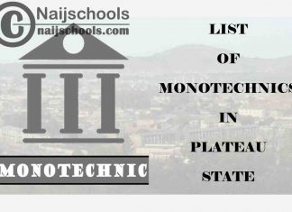 Full List of Accredited Monotechnics in Plateau State Nigeria