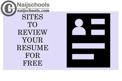 10 Amazing Sites to Review Your Resume for Free this Year 2021 | No. 7's the Best