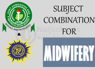 JAMB and WAEC Subject Combination for Midwifery