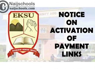 Ekiti State University (EKSU) Notice to Students on Activation of Payment Links | CHECK NOW