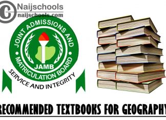 JAMB Recommended Textbooks for Geography 2023 Exam