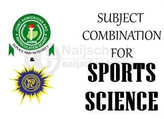 JAMB and WAEC Subject Combination for Sports Science