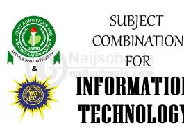JAMB/WAEC Subject Combination for Information Technology
