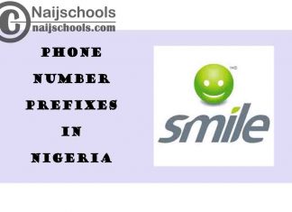 Complete List of All the Smile Phone Number (Telephone) Prefixes in Nigeria 2021